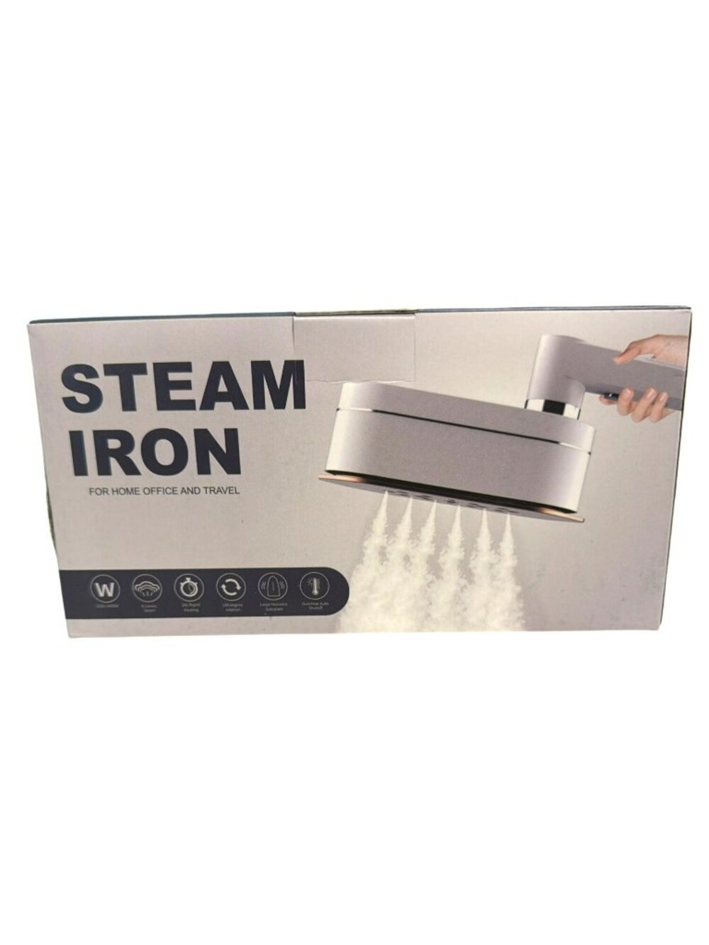 New Portable Steam Iron 8 Levels Rapid Heat Nonstick Auto Shutoff Travel